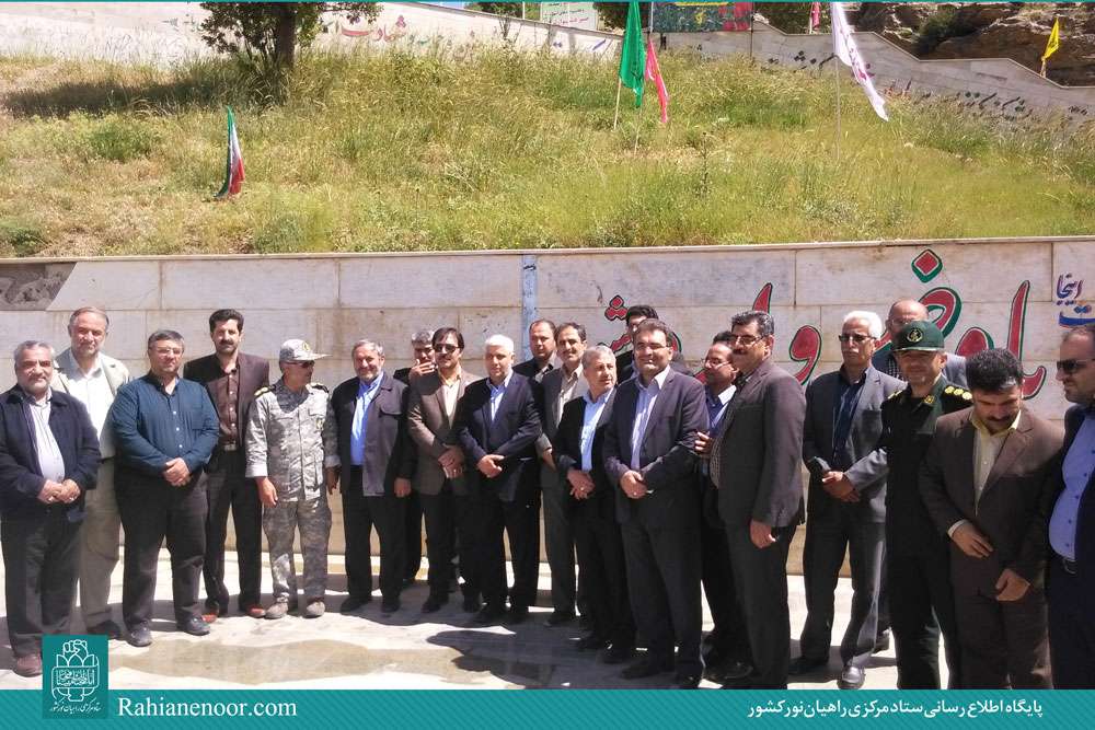 مراسم کلنگ زنی طرح توسعه یادمان شهدای سیرانبند استان کردستان