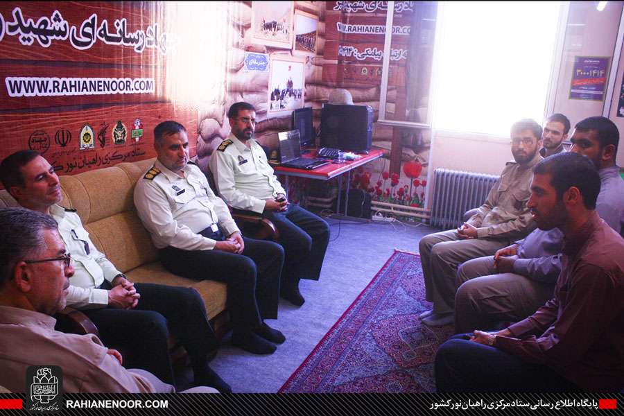 بازدید فرمانده انتظامی استان کردستان از قرارگاه مشترک راهیان نور شمالغرب کشور