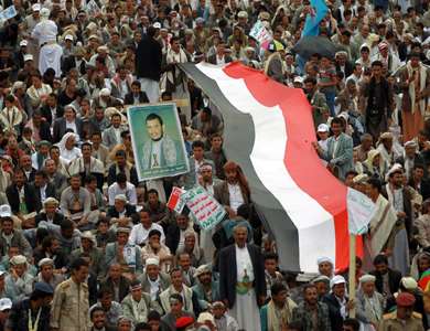 تظاهرات هزاران یمنی در محکومیت جنایات عربستان