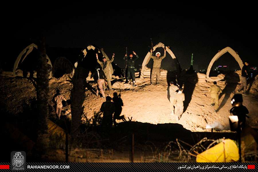نمایش رزمی - فرهنگی ستارگان زمینی در اردوگاه شهید مسعودیان