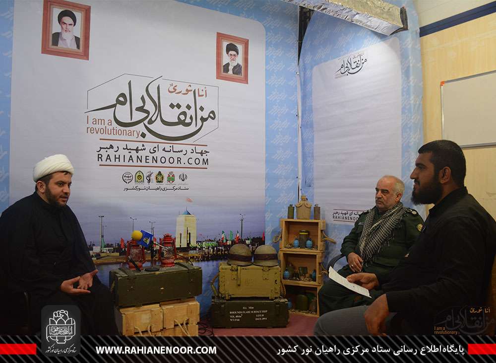 گزارش تصویری/ حضور شیخ جواد امین عادل صباح از علمای سوریه در مرکز جهاد رسانه ای شهید رهبر