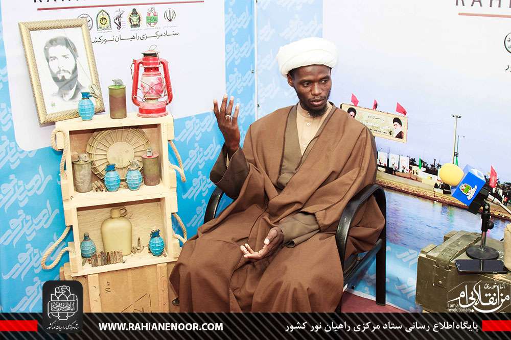 گزارش تصویری / حضور شیخ شعیب محمد از شاگردان شیخ زکزاکی در مرکز جهاد رسانه ای شهید رهبر