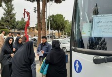 استان خراسان رضوی |  اعزام ۲۰۰ دانش آموز دختر از جغتای به اردوی راهیان نور